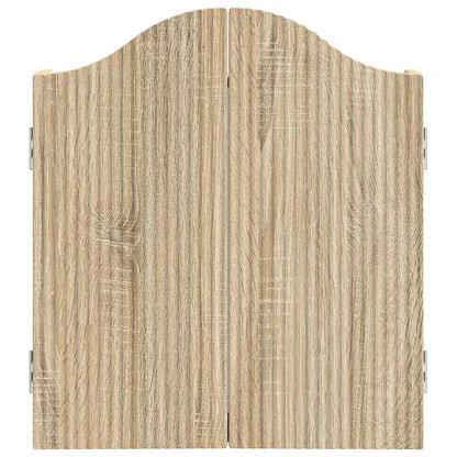 vidaXL Dartboard Cabinet Sonoma Oak 56 x 12 x 63 cm Engineered Wood