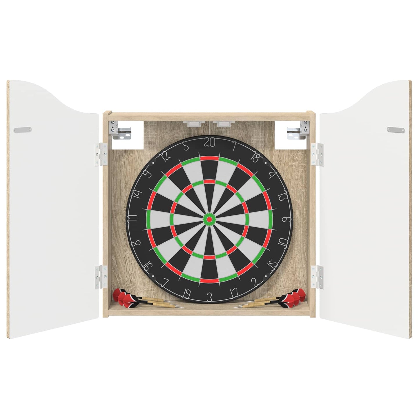 vidaXL Dartboard Cabinet Sonoma Oak 56 x 12 x 63 cm Engineered Wood