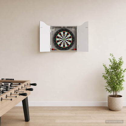 vidaXL Dartboard Cabinet Concrete Grey 56 x 12 x 63 cm Engineered Wood