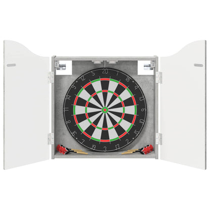 vidaXL Dartboard Cabinet Concrete Grey 56 x 12 x 63 cm Engineered Wood
