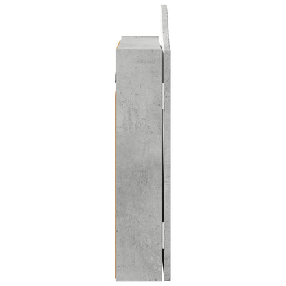 vidaXL Dartboard Cabinet Concrete Grey 56 x 12 x 63 cm Engineered Wood