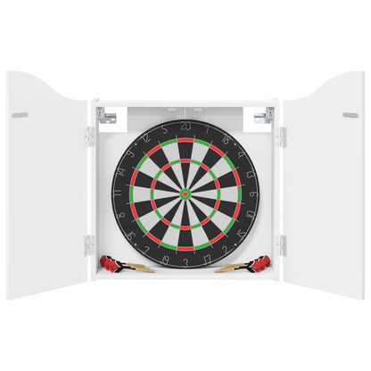 vidaXL Dartboard Cabinet Gloss White 56 x 12 x 63 cm Engineered Wood