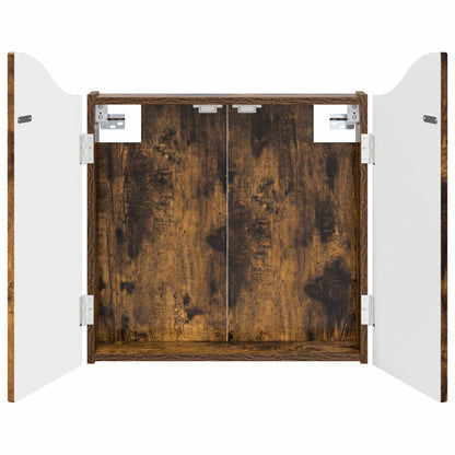vidaXL Dartboard Cabinet Smoked Oak 56 x 12 x 63 cm Engineered Wood
