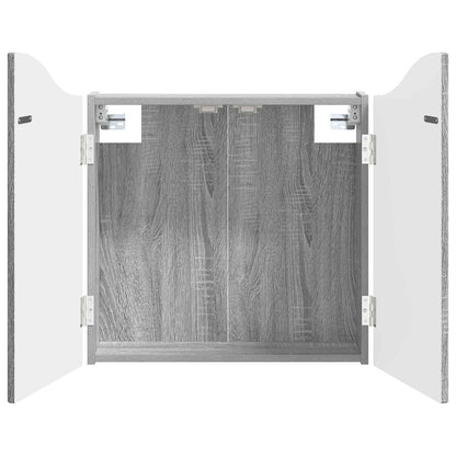 vidaXL Dartboard Cabinet Grey Sonoma 56 x 12 x 63 cm Engineered Wood