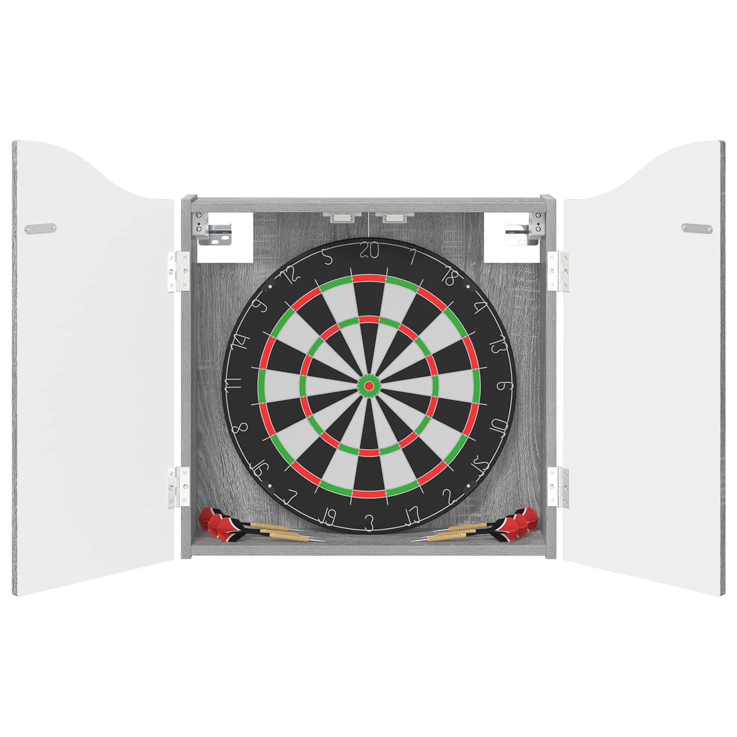 vidaXL Dartboard Cabinet Grey Sonoma 56 x 12 x 63 cm Engineered Wood