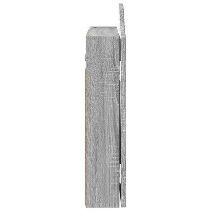 vidaXL Dartboard Cabinet Grey Sonoma 56 x 12 x 63 cm Engineered Wood