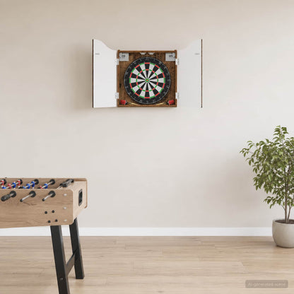 vidaXL Dartboard Cabinet Old Wood 56 x 12 x 63 cm Engineered Wood