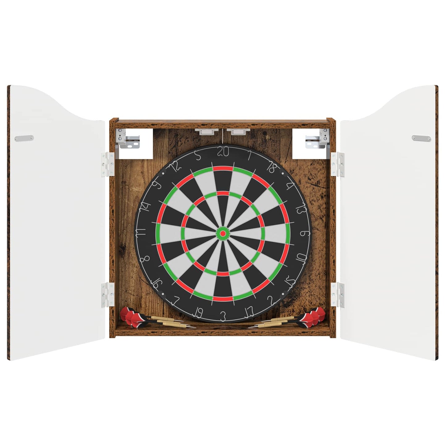 vidaXL Dartboard Cabinet Old Wood 56 x 12 x 63 cm Engineered Wood
