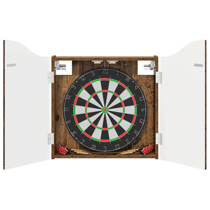 vidaXL Dartboard Cabinet Old Wood 56 x 12 x 63 cm Engineered Wood