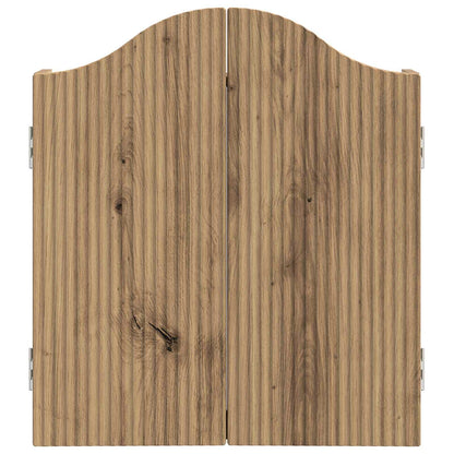 vidaXL Dartboard Cabinet Artisan Oak 56 x 12 x 63 cm Engineered Wood