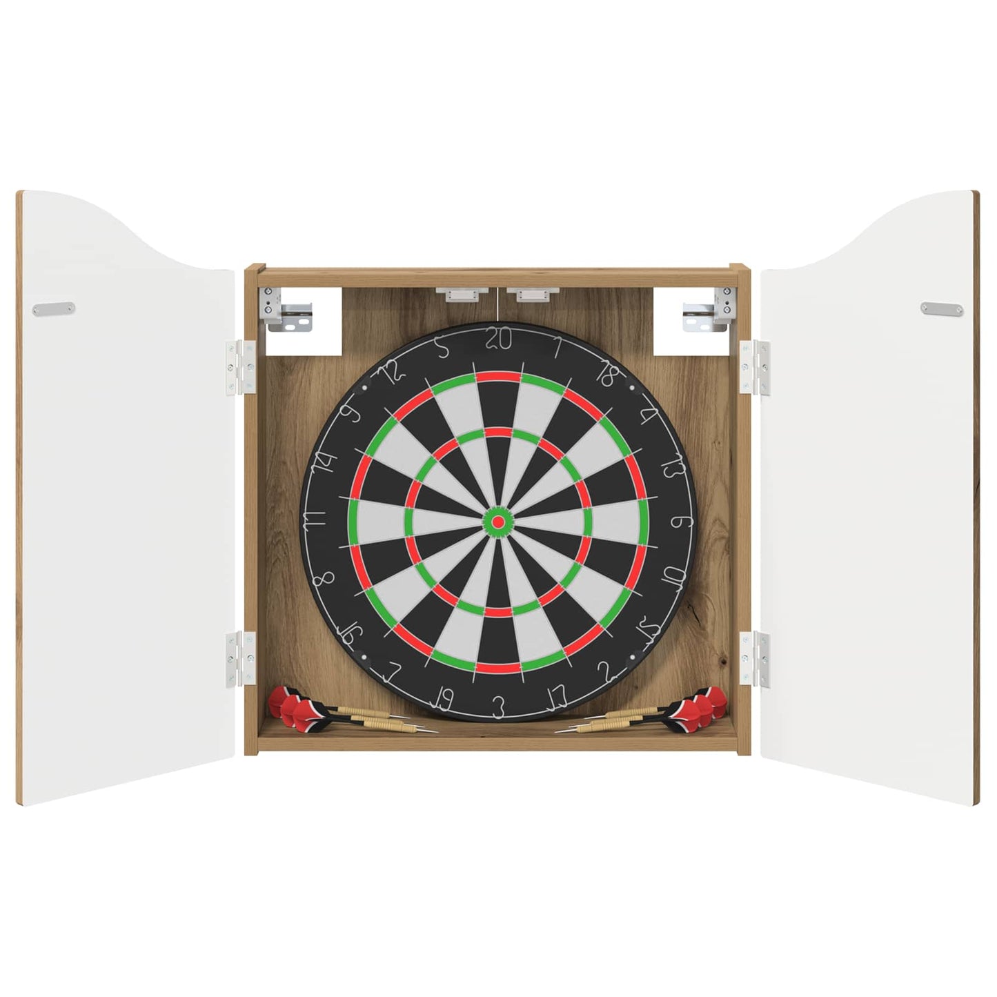 vidaXL Dartboard Cabinet Artisan Oak 56 x 12 x 63 cm Engineered Wood
