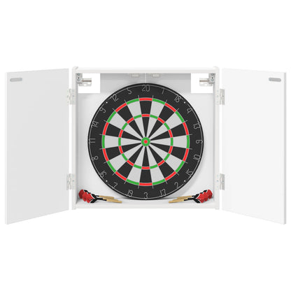 vidaXL Dartboard Cabinet White 56 x 12 x 53.5 cm Engineered Wood