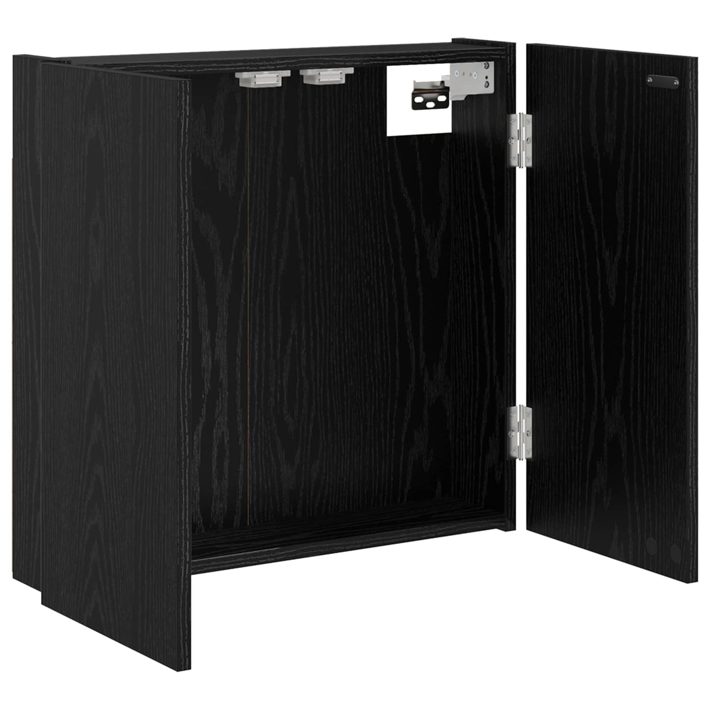 vidaXL Dartboard Cabinet Black Oak 56 x 12 x 53.5 cm Engineered Wood