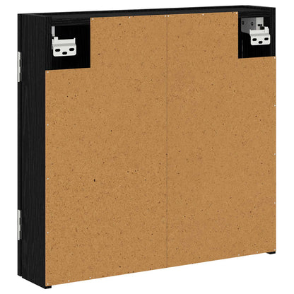vidaXL Dartboard Cabinet Black Oak 56 x 12 x 53.5 cm Engineered Wood