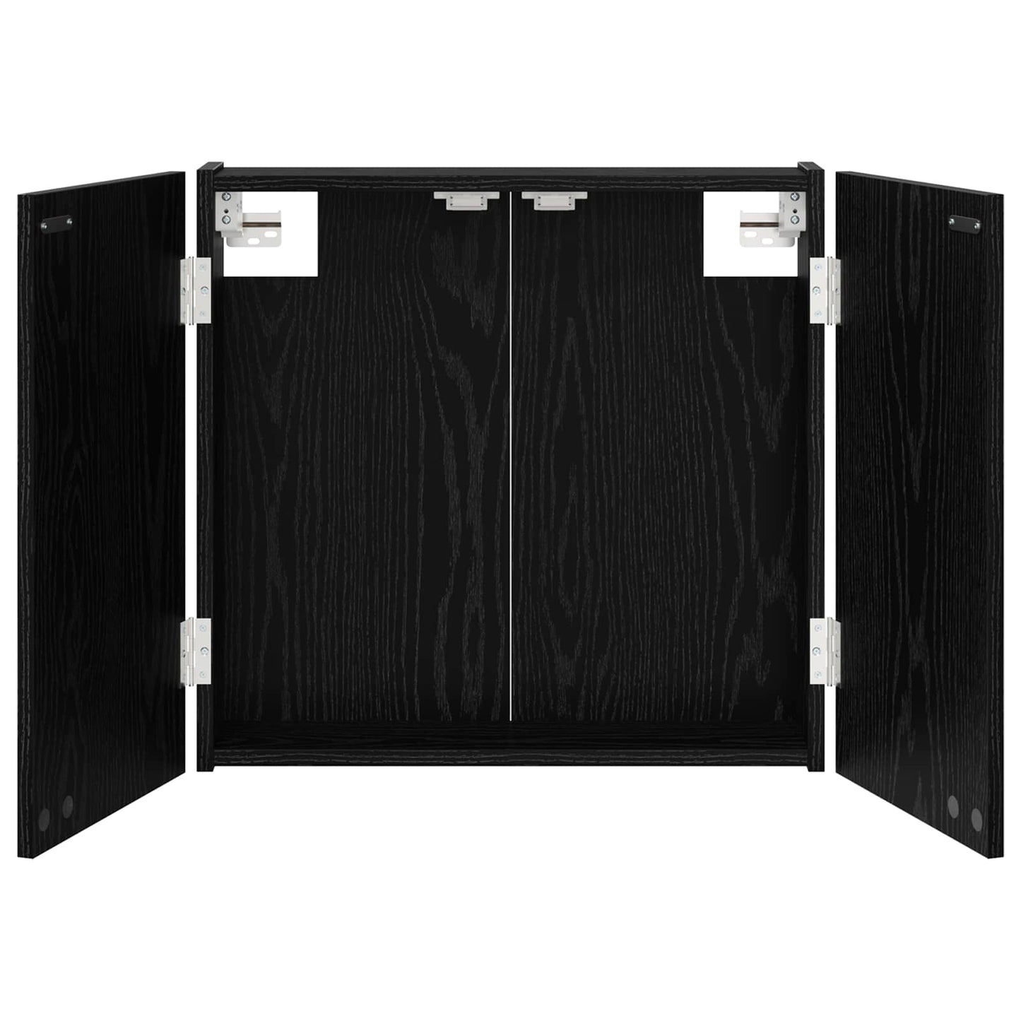 vidaXL Dartboard Cabinet Black Oak 56 x 12 x 53.5 cm Engineered Wood