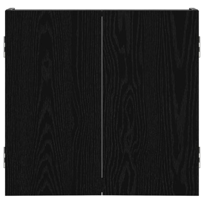 vidaXL Dartboard Cabinet Black Oak 56 x 12 x 53.5 cm Engineered Wood
