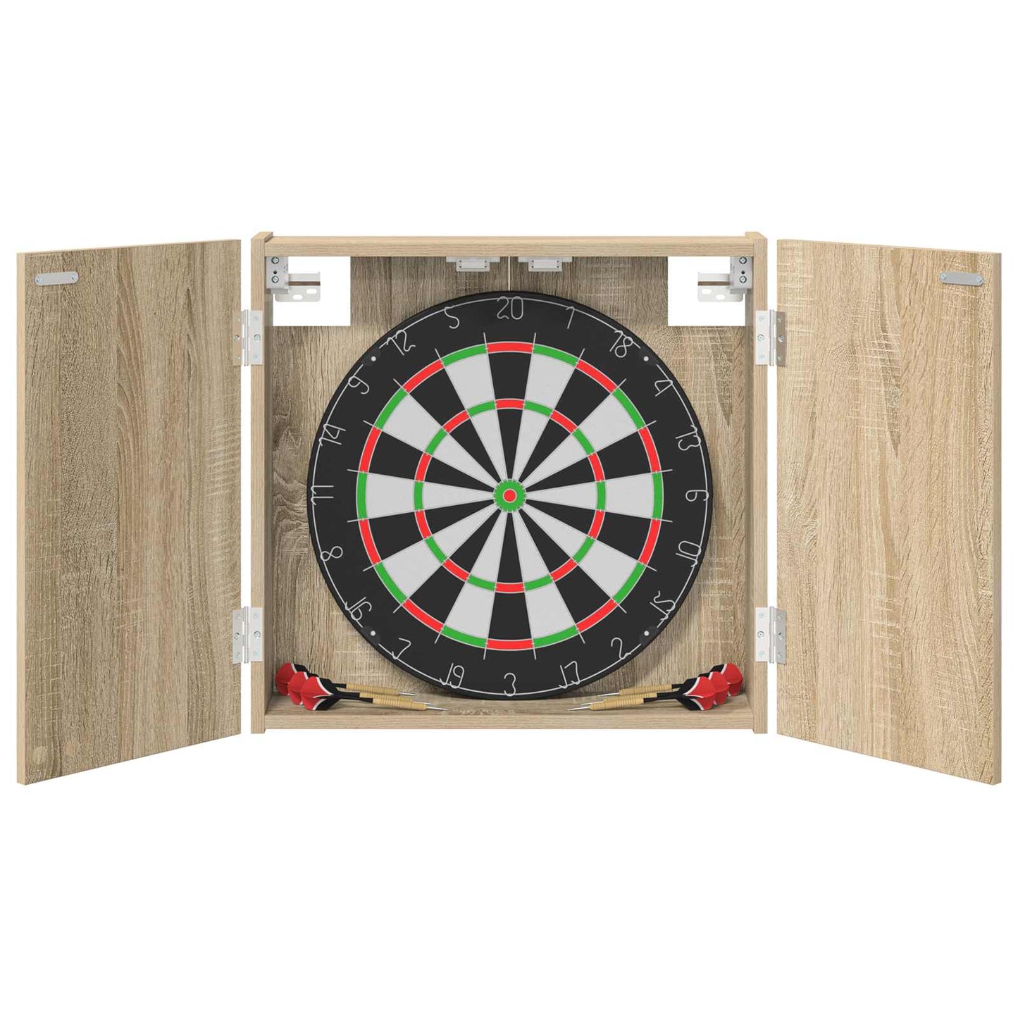 vidaXL Dartboard Cabinet Sonoma Oak 56 x 12 x 53.5 cm Engineered Wood