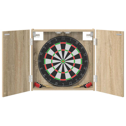 vidaXL Dartboard Cabinet Sonoma Oak 56 x 12 x 53.5 cm Engineered Wood