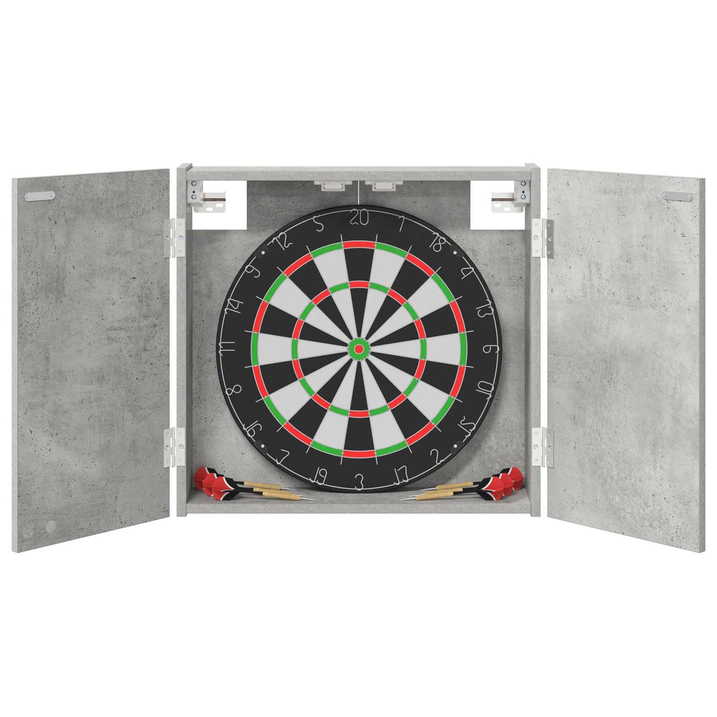 vidaXL Dartboard Cabinet Concrete Grey 56 x 12 x 53.5 cm
