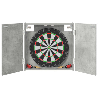 vidaXL Dartboard Cabinet Concrete Grey 56 x 12 x 53.5 cm