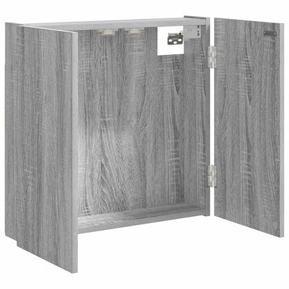 vidaXL Dartboard Cabinet Grey Sonoma 56 x 12 x 53.5 cm Engineered Wood