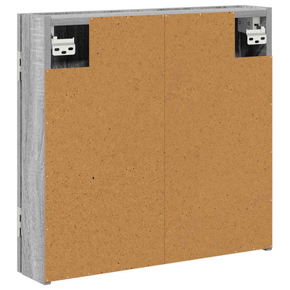 vidaXL Dartboard Cabinet Grey Sonoma 56 x 12 x 53.5 cm Engineered Wood