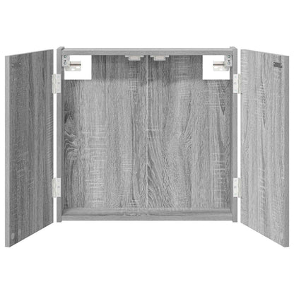 vidaXL Dartboard Cabinet Grey Sonoma 56 x 12 x 53.5 cm Engineered Wood