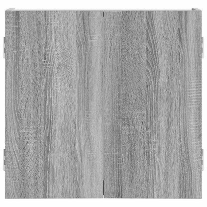 vidaXL Dartboard Cabinet Grey Sonoma 56 x 12 x 53.5 cm Engineered Wood