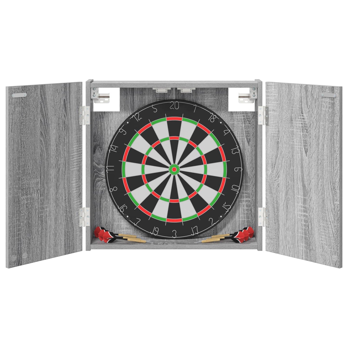 vidaXL Dartboard Cabinet Grey Sonoma 56 x 12 x 53.5 cm Engineered Wood