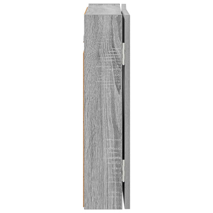 vidaXL Dartboard Cabinet Grey Sonoma 56 x 12 x 53.5 cm Engineered Wood