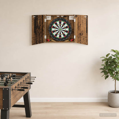 vidaXL Dartboard Cabinet Old Wood 56 x 12 x 53.5 cm Engineered Wood