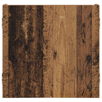 vidaXL Dartboard Cabinet Old Wood 56 x 12 x 53.5 cm Engineered Wood