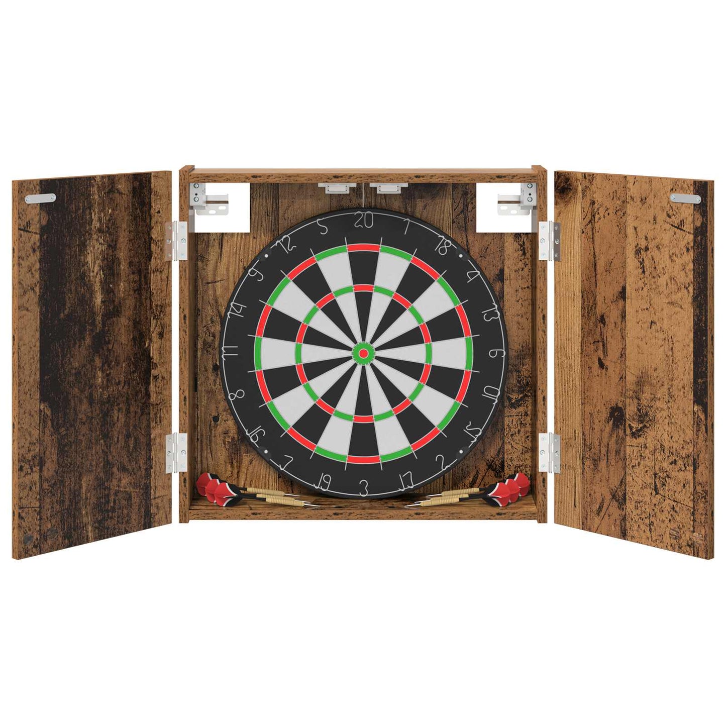vidaXL Dartboard Cabinet Old Wood 56 x 12 x 53.5 cm Engineered Wood