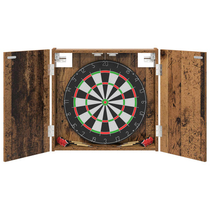 vidaXL Dartboard Cabinet Old Wood 56 x 12 x 53.5 cm Engineered Wood
