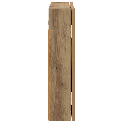 vidaXL Dartboard Cabinet Artisan Oak 56 x 12 x 53.5 cm Engineered Wood