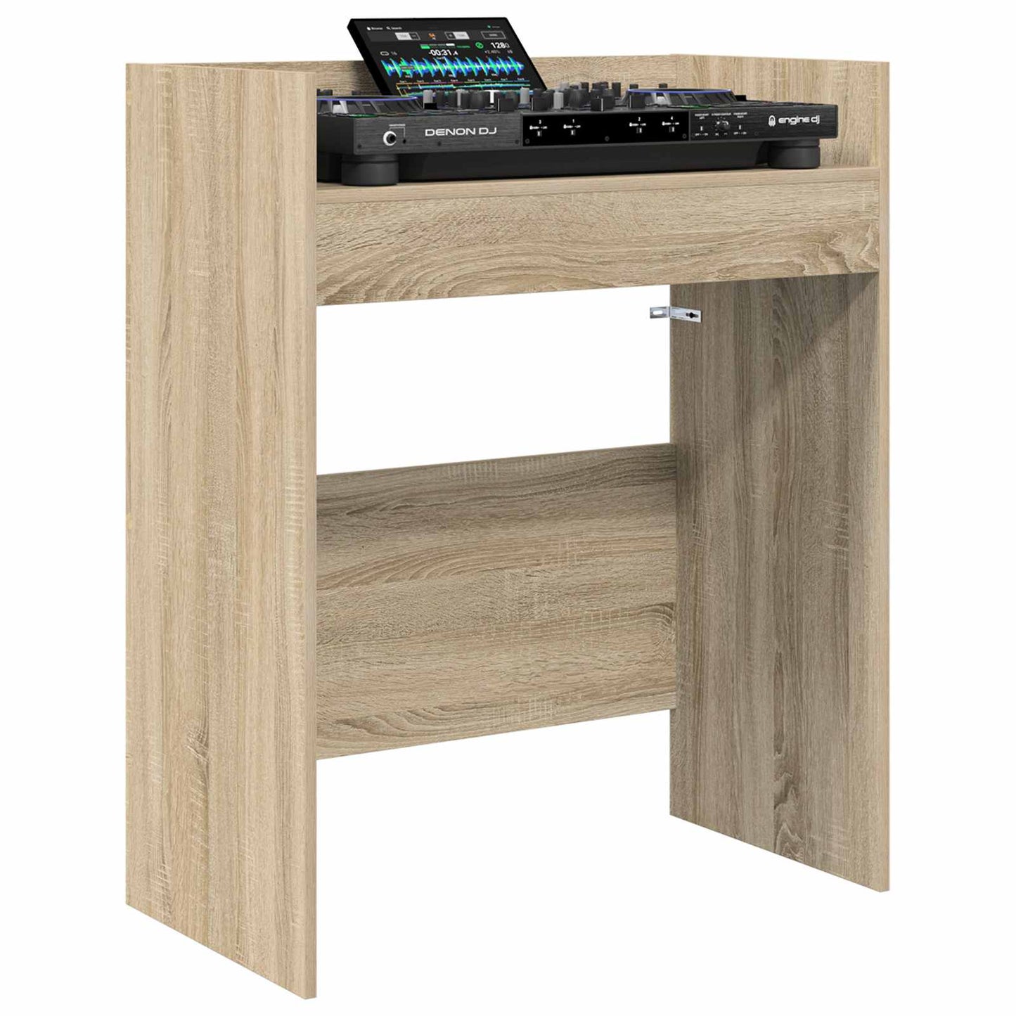 vidaXL DJ Table Sonoma Oak 102 x 45 x 102 cm Engineered Wood