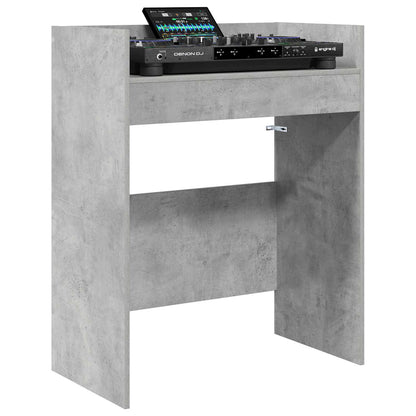 vidaXL DJ Table Concrete Grey 102 x 45 x 102 cm Engineered Wood
