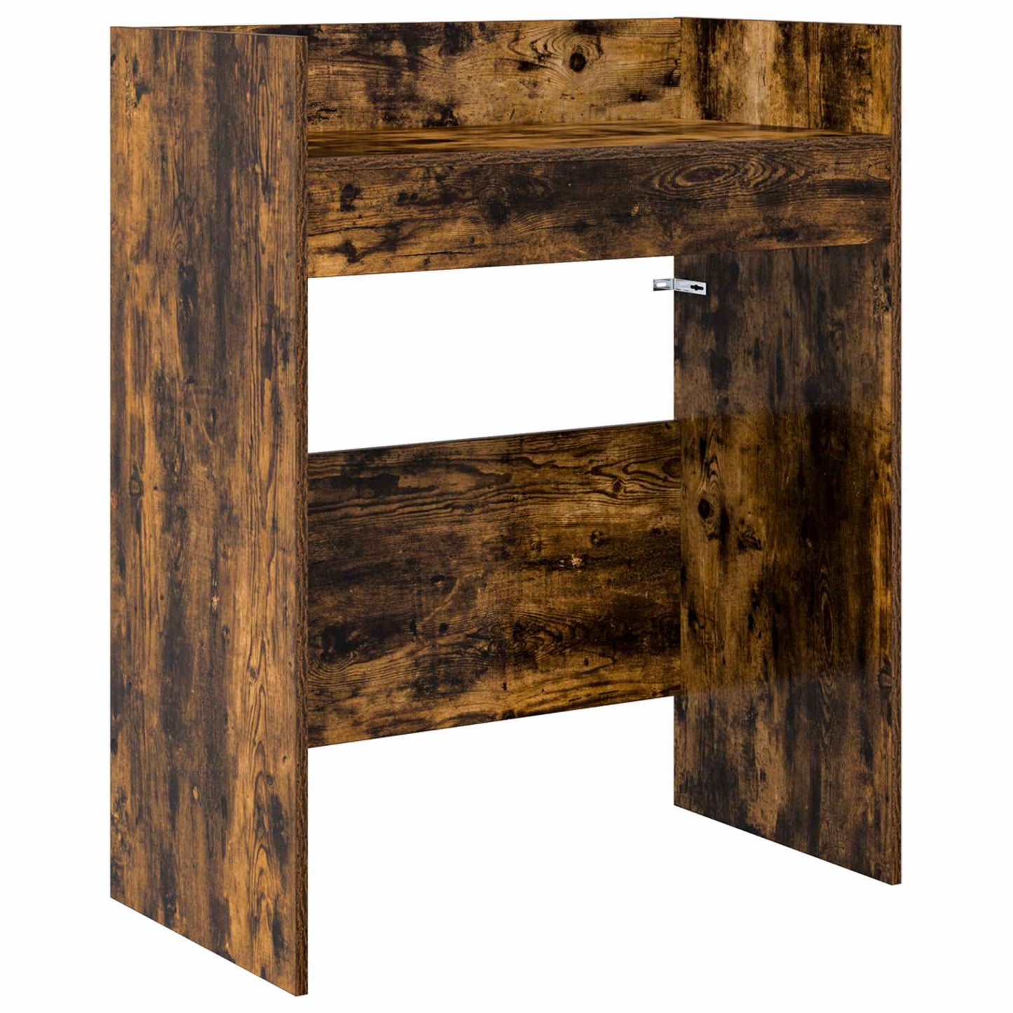 vidaXL DJ Table Smoked Oak 102 x 45 x 102 cm Engineered Wood