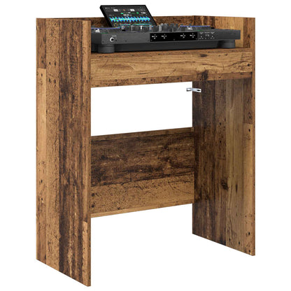 vidaXL DJ Table Old Wood 102 x 45 x 102 cm Engineered Wood