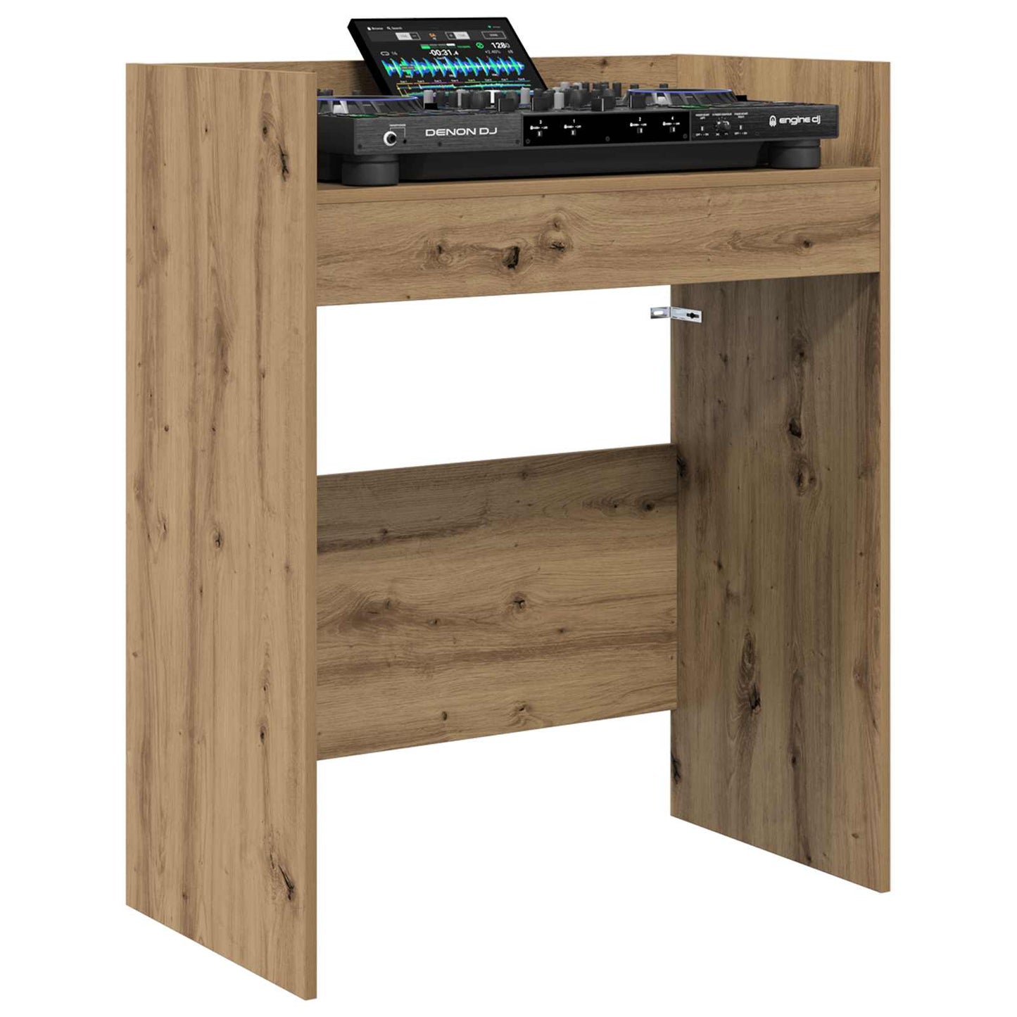 vidaXL DJ Table Artisan Oak 102 x 45 x 102 cm Engineered Wood