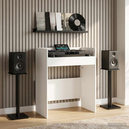 vidaXL DJ Table White 82 x 45 x 102 cm Engineered Wood