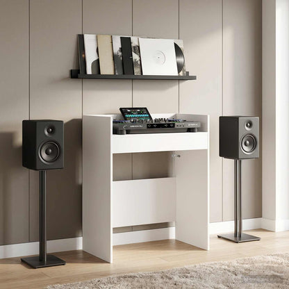 vidaXL DJ Table White 62 x 45 x 102 cm Engineered Wood