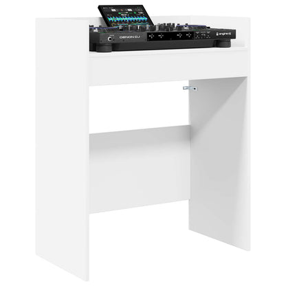 vidaXL DJ Table White 62 x 45 x 102 cm Engineered Wood