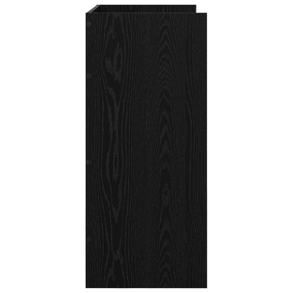 vidaXL DJ Table Black Oak 62 x 45 x 102 cm Engineered Wood