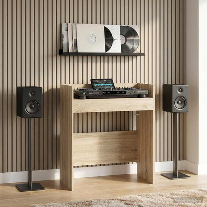 vidaXL DJ Table Sonoma Oak 62 x 45 x 102 cm Engineered Wood