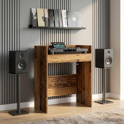 vidaXL DJ Table Oak Wood 62 x 45 x 102 cm Engineered Wood