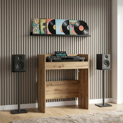 vidaXL DJ Table Artisan Oak 62 x 45 x 102 cm Engineered Wood