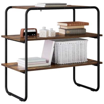 vidaXL Console Table Smoked Oak 60 x 41 x 75 cm Engineered Wood