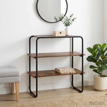 vidaXL Console Table Smoked Oak 80 x 41 x 75 cm Engineered Wood