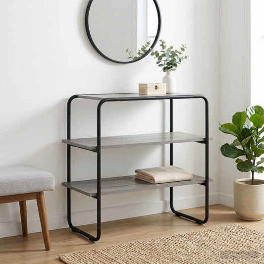 vidaXL Console Table Grey Sonoma 80 x 41 x 75 cm Engineered Wood